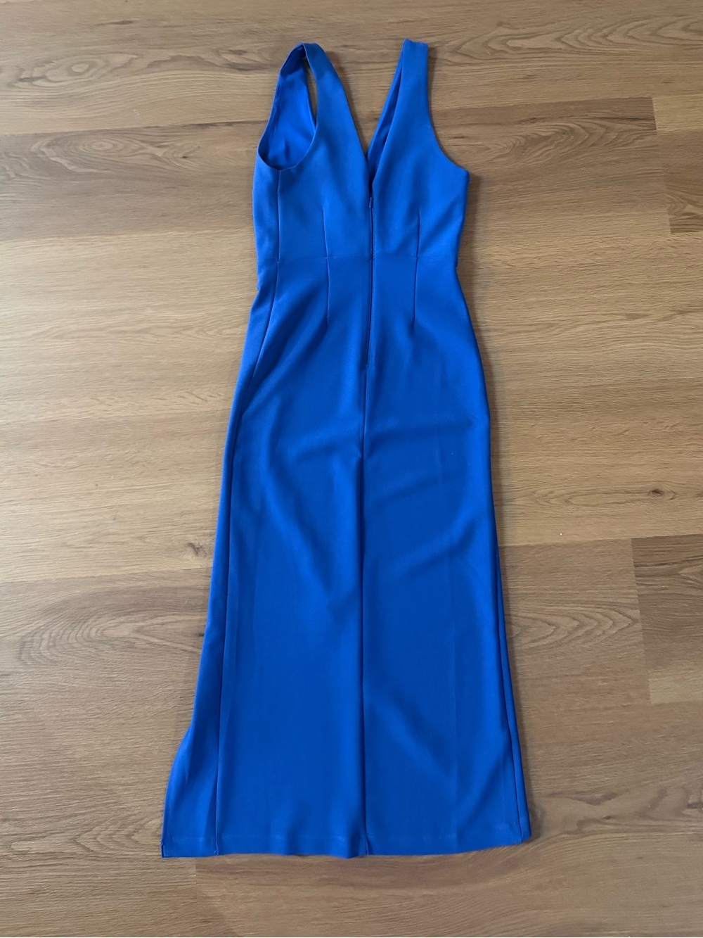 Abercrombie small blue v-neck midi dress - Picture 2 of 4